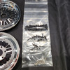 1/4 Scale Wheel & Tire Set Multi Spoke Chrome / Chrome (4)
