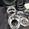 1/4 Scale Wheel & Tire Set Multi Spoke Chrome / Chrome (4)