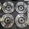 1/4 Scale Wheel & Tire Set Multi Spoke Chrome / Chrome (4)