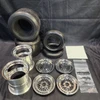 1/4 Scale Wheel & Tire Set Multi Spoke Chrome / Chrome (4)