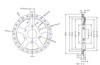 1/4 Scale 5 spoke Wheel Centre Gold (1)