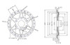 1/4 Scale 12 spoke Wheel Centre Gold (1)