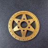 1/4 Scale 6 spoke Wheel Centre Gold Anodized Matt Finish (1)