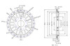 1/4 Scale Multi spoke Wheel Centre Black (1)
