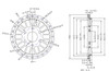 1/4 Scale Multi spoke Wheel Centre Black (1)