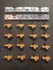 1/4 Scale V8 Gold Roller Rocker Set (16) with Plates (2)