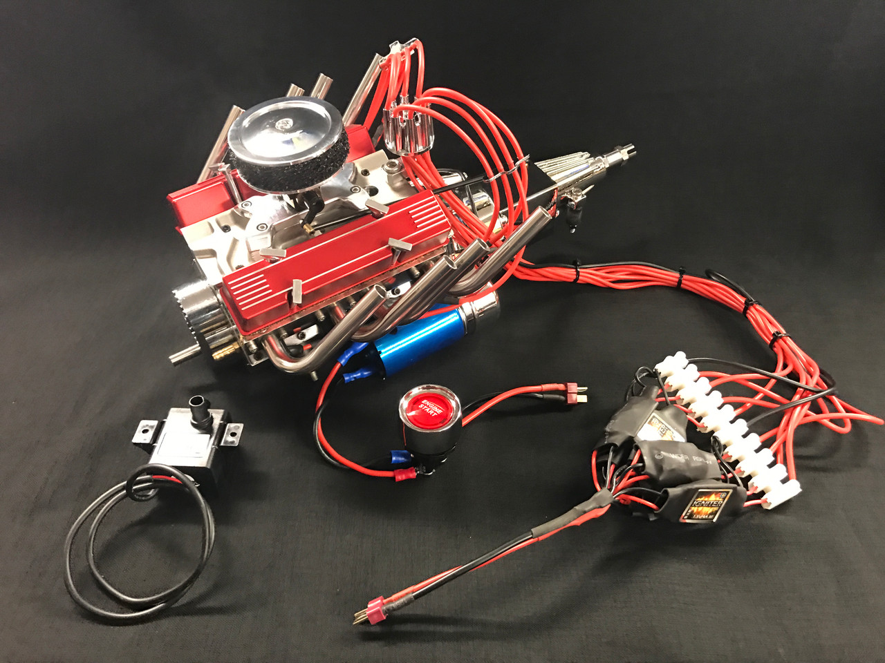 1/4 Scale V8 Engine with Single Carburetor
