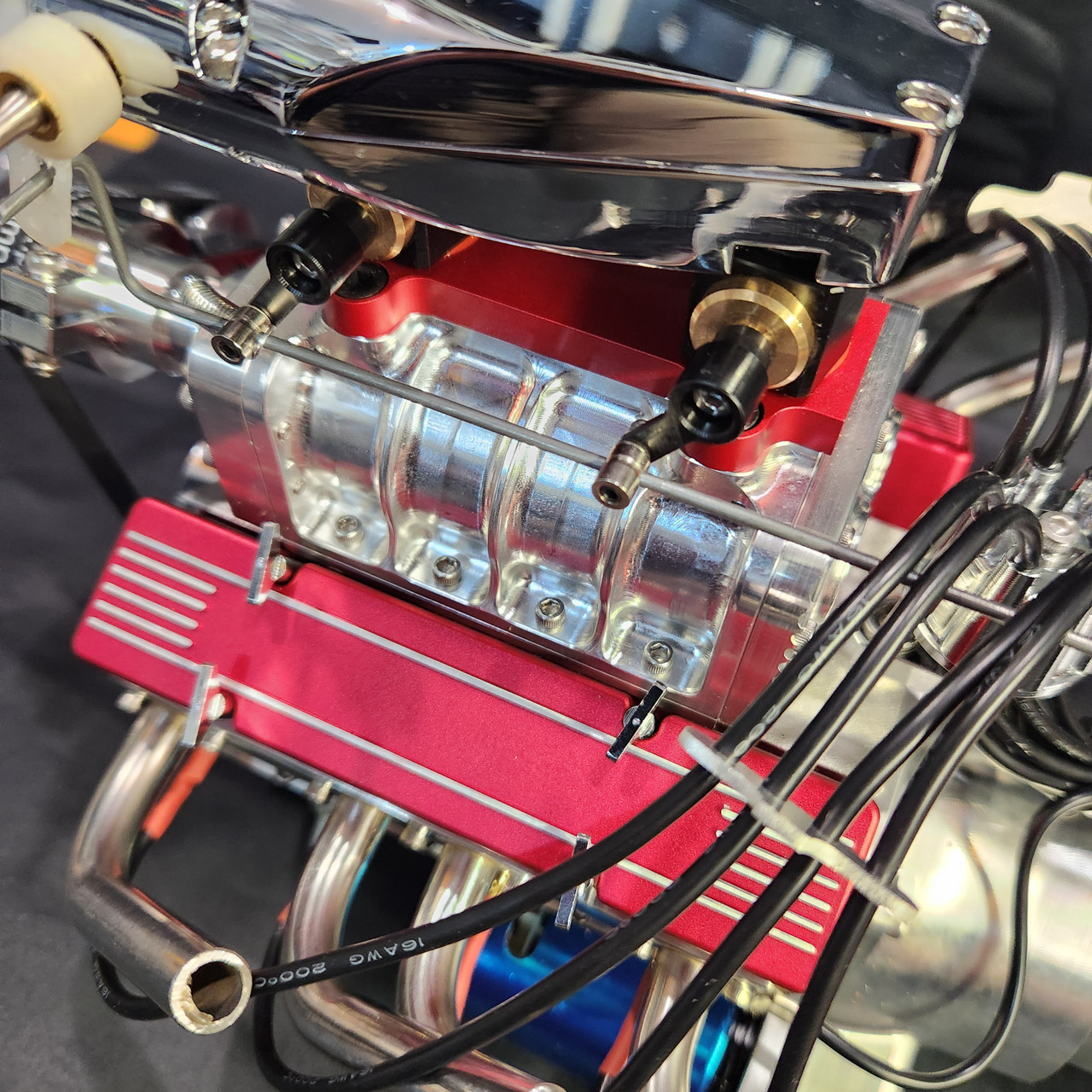 1/4 Scale V8 Assembled Engine with Supercharger