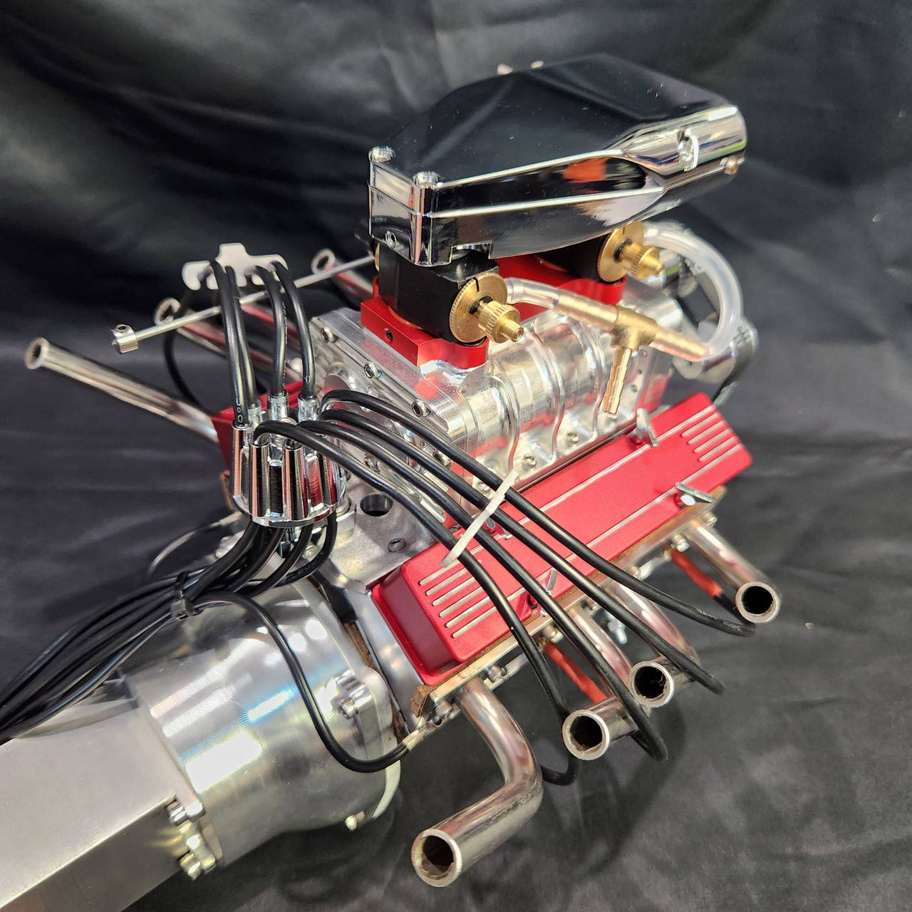 1/4 Scale V8 Assembled Engine with Supercharger