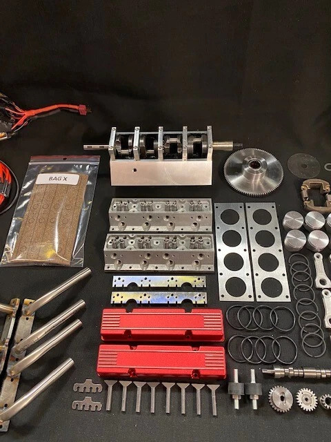 1/4 Scale V8 Unassembled Nitro Powered Engine Kit