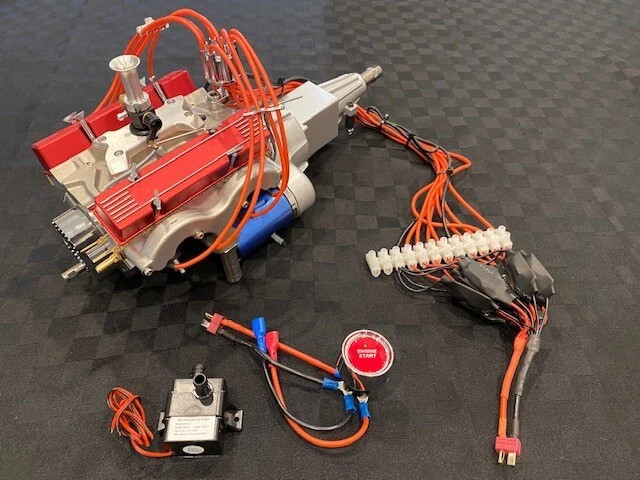 1/4 Scale V8 Unassembled Nitro Powered Engine Kit