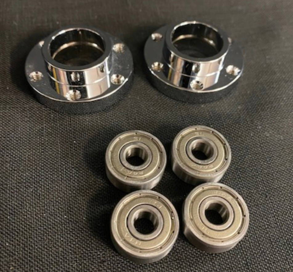 1/4 Scale Front Wheel Adaptors With Bearings (2)