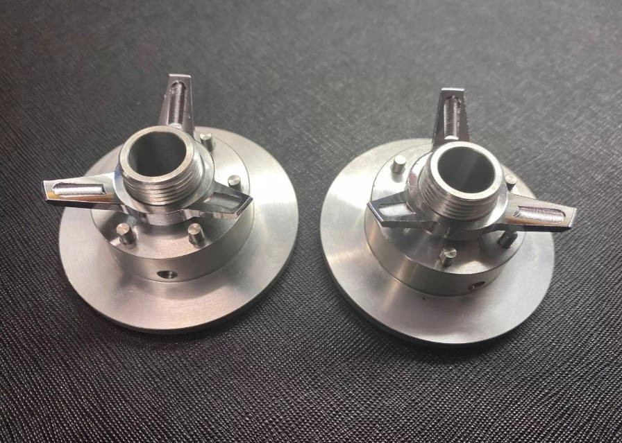 1/4 Scale Front Disc Wheel Drum Knock Offs With Bearings (2)