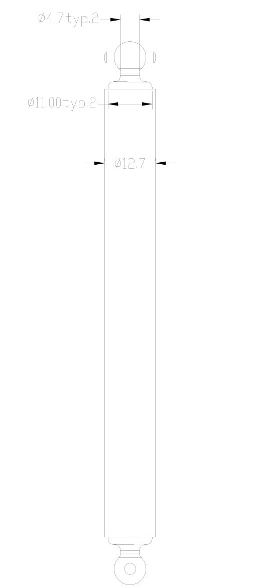 1/4 Scale Tail Shaft 122mm