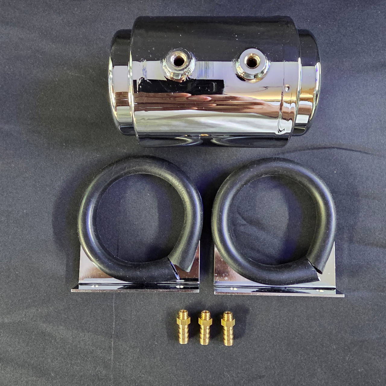 1/4 Scale Chrome Fuel Tank with Brackets