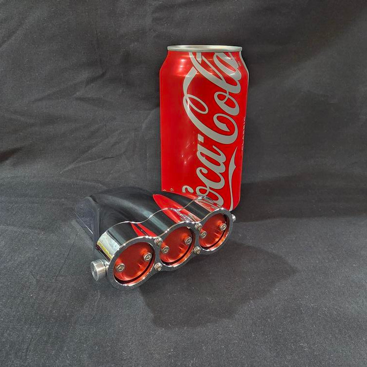 1/4 Scale V8 Aluminium Triple Injector Hat Chrome