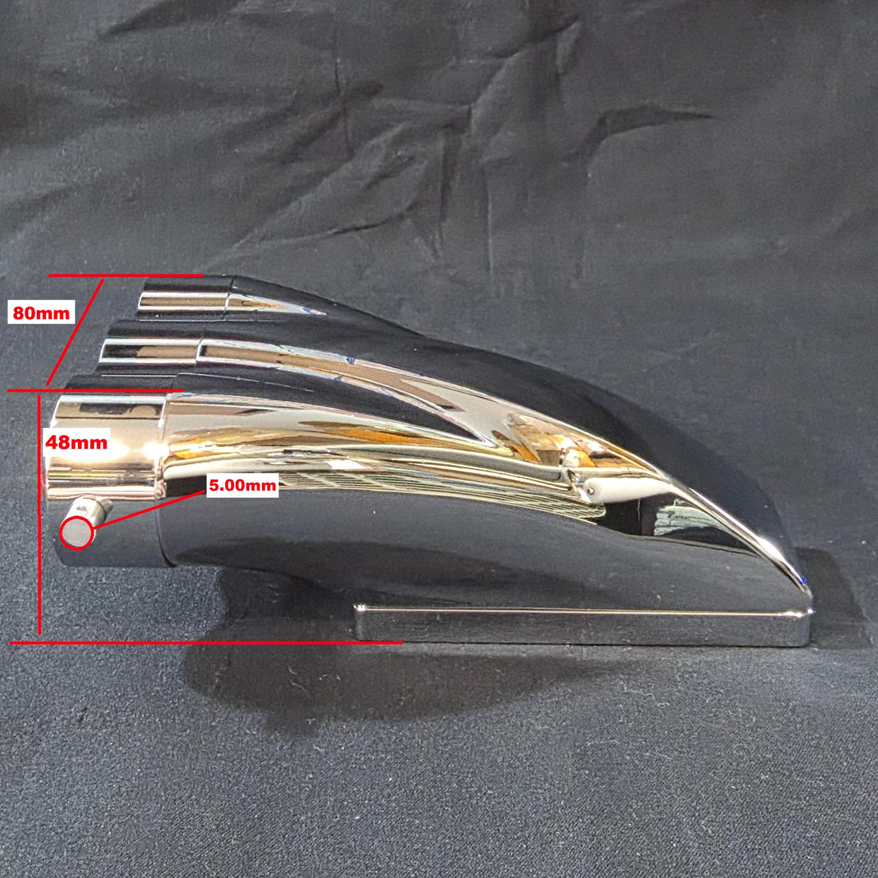 1/4 Scale V8 Aluminium Triple Injector Hat Chrome