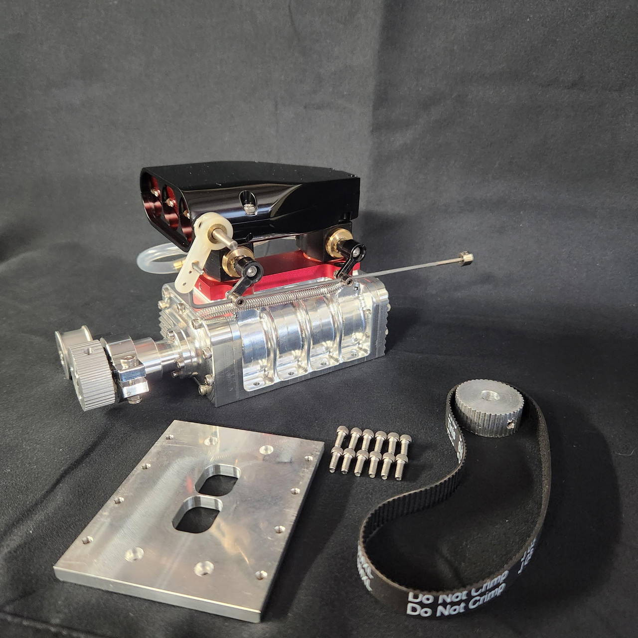 1/4 Scale V8 Supercharger Set with Black Scoop