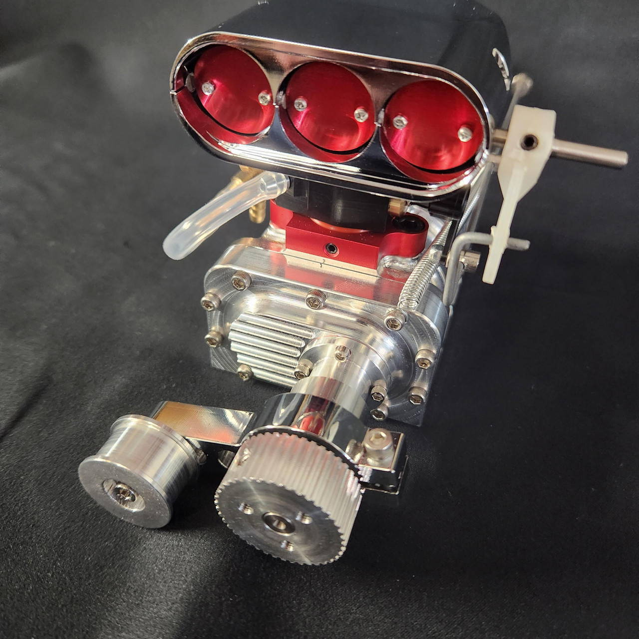 1/4 Scale V8 Supercharger Set with Chrome Scoop