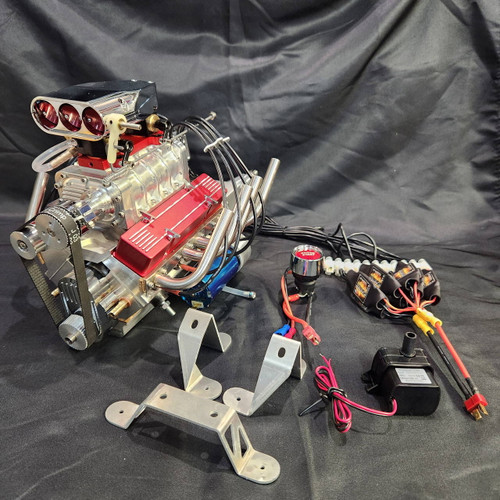 1/4 Scale V8 Assembled Engine with Supercharger