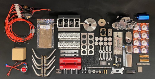 1/4 Scale V8 Unassembled Nitro Powered Engine Kit
