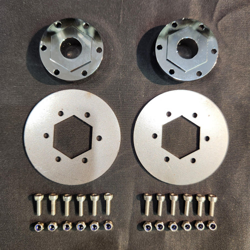 1/4 Scale 1/2" Brake Adaptors with Brake Discs & Hardware