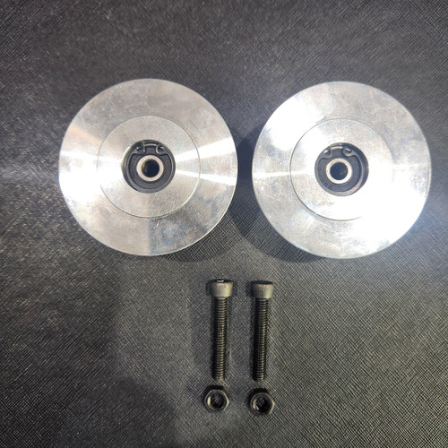 1/4 Scale Front Disc Wheel Drum Knock Offs With Bearings (2)