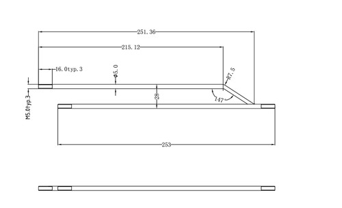 1/4 Scale Model T Side Brace Short (1)
