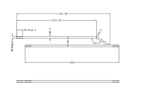 1/4 Scale Model T Side Brace Short (1)