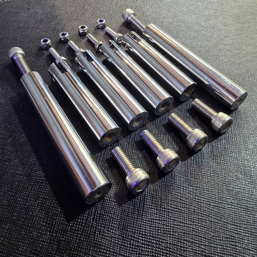 Test Stand Chrome Mounting Legs and Hardware Set