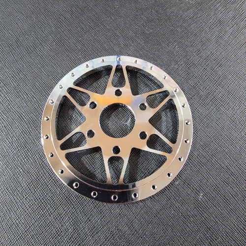 1/4 Scale 12 spoke Wheel Centre Chrome (1)