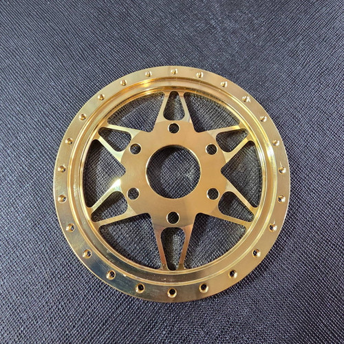 1/4 Scale 12 spoke Wheel Centre Gold (1)