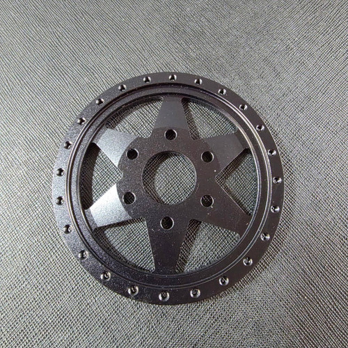 1/4 Scale 6 spoke Wheel Centre Black (1)