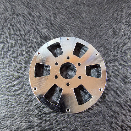 1/4 Scale AC Cobra Halibrand Wheel centre Chrome (1)