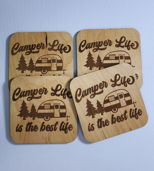 Camper Life Wood Coasters