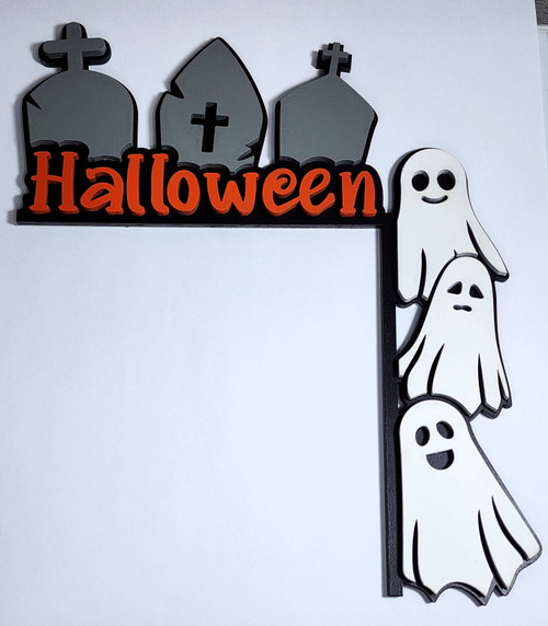 Halloween Ghosts 2 Layer Door Corner