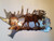 3 layer moose metal wall art
