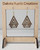 Triangles -Walnut -Blue Gold