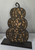 stained floral pumpkin stack