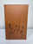 wildflowers engraving on rawhide notebook journal