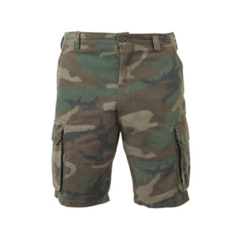 Noord Amerika Neerwaarts staan Rothco Vintage Paratrooper Cargo Shorts - Woodland Camo