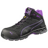 Puma Safety Women's Stepper Mid 2.0 Black & Lavender EH Composite Toe Shoes - 633895