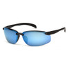 Venture Gear Waverton Safety Glasses - Ice Blue Mirror Lens - Black Frame