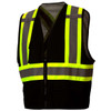 Pyramex RCZ2411 Type 0 Class 1 Enhanced Visibility Safety Vest Contrasting Color Trim with X Back