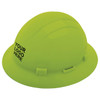 Custom ERB Safety Americana Full Brim Slotted Hard Hat 4-Point Ratchet Suspension