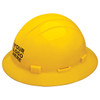 Custom ERB Safety Americana Full Brim Slotted Hard Hat 4-Point Ratchet Suspension