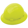 ERB Safety Americana Full Brim Slotted Hard Hat 4-Point Ratchet Suspension