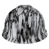 Rugged Blue Custom Hydrographic Skulz Black/White Hard Hat