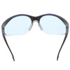 MCR Klondike KD1 Series Safety Glasses - Black Frame - Light Blue Lens