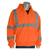 High Vis Orange PIP Hi-Vis ANSI Class 3 Hooded Zip Sweatshirt - 323-HSSE